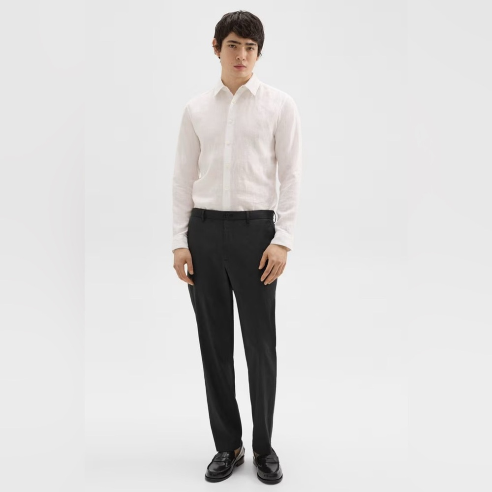 THEORY***Good Linen Curtis Black Drawstring Pants**Size 29**NWT $245